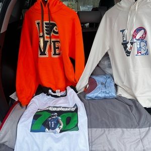 Hoodies , swear shirts and t- shirts